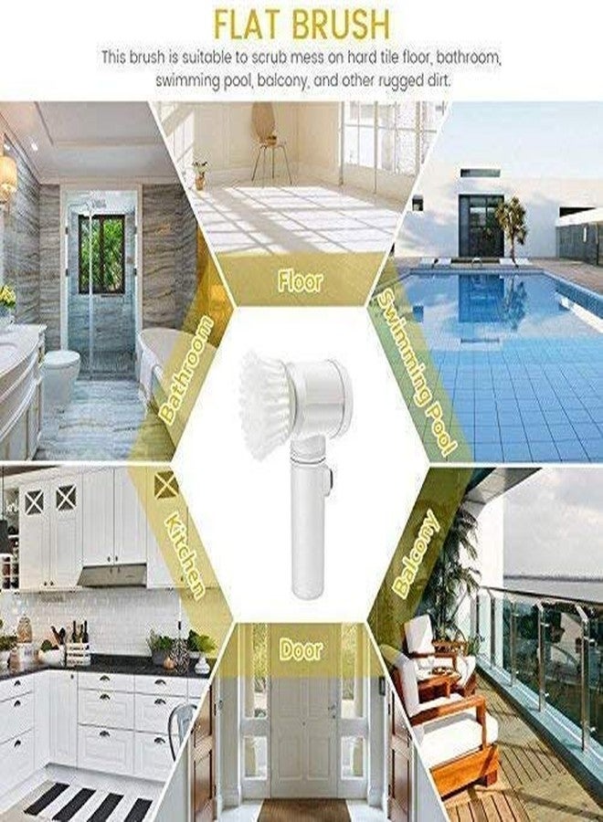 Rexmon Multi-Functional Hand-Held 5-in-1 Magic Brush Cleaner for Kitchen, Window, Bathroom (Medium, Multicolour) - Image 2